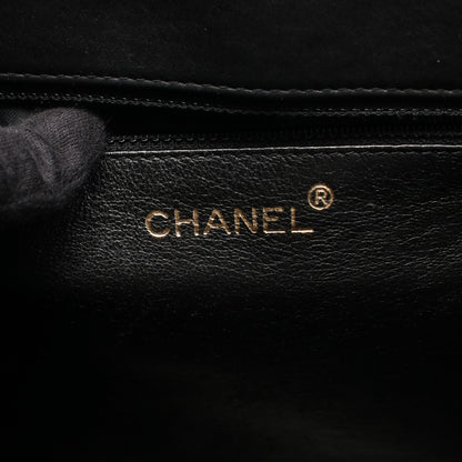 ループハンドル ハンドバッグ レザー ブラック ゴールド金具 シャネル バッグ CHANEL