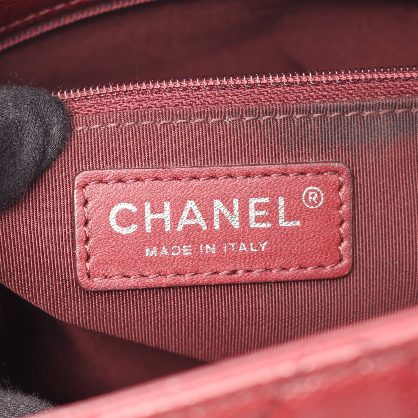 マトラッセ チェーンショルダーバッグ キャビアスキン ボルドー シルバー金具 シャネル バッグ CHANEL