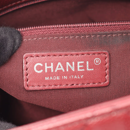 マトラッセ チェーンショルダーバッグ キャビアスキン ボルドー シルバー金具 シャネル バッグ CHANEL