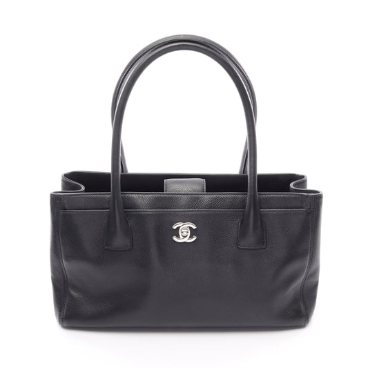 エグゼクティブ ハンドバッグ トートバッグ レザー ブラック シルバー金具 シャネル バッグ CHANEL
