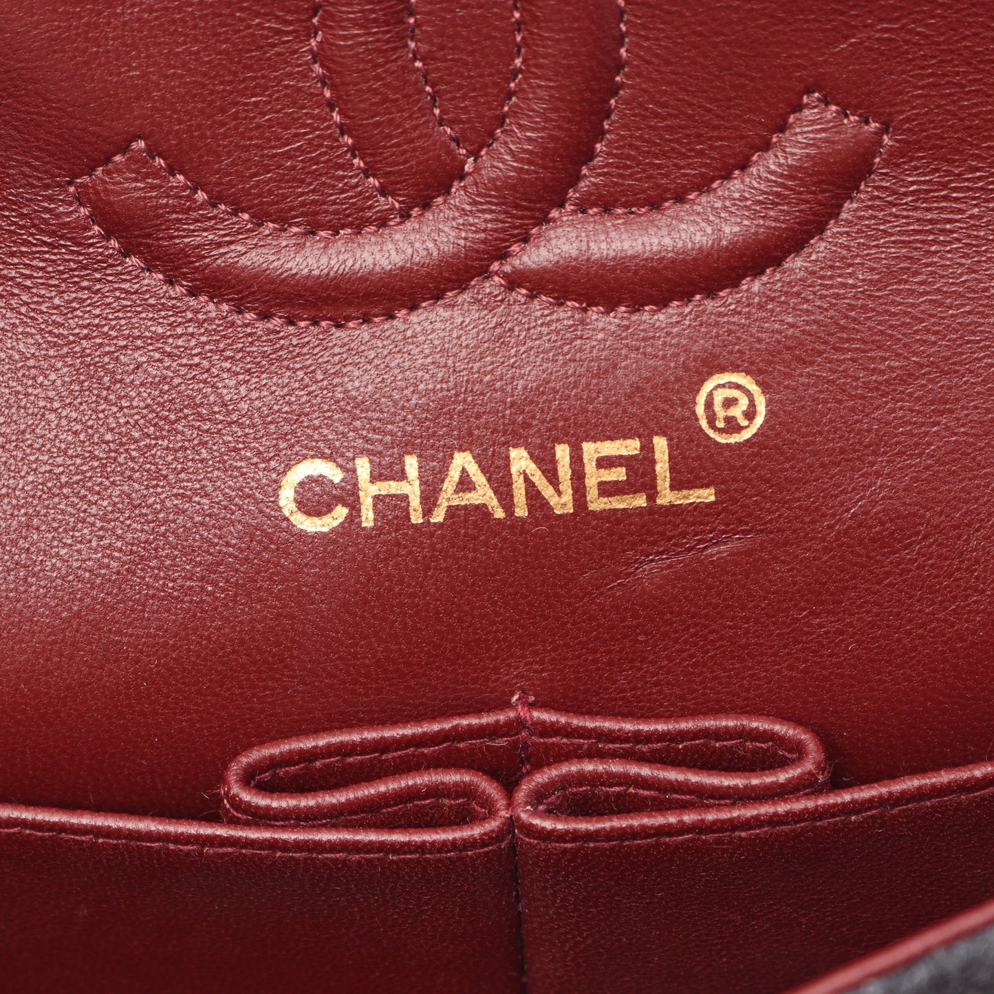 マトラッセ Wフラップ Wチェーンショルダーバッグ ウール ダークグレー ゴールド金具 シャネル バッグ CHANEL