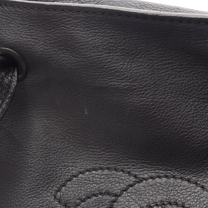 ココマーク ハンドバッグ トートバッグ レザー ブラック ゴールド金具 シャネル バッグ CHANEL