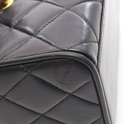 ミニマトラッセ チェーンショルダーバッグ ラムスキン ブラック ゴールド金具 シャネル バッグ CHANEL