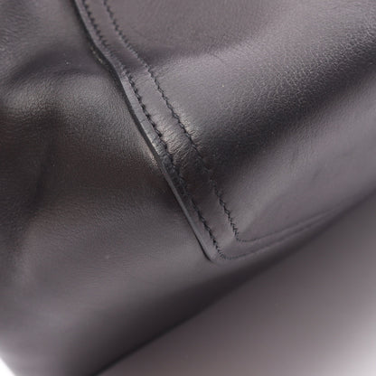 オクサー 2WAY ハンドバッグ エヴァーグレイン ブラック シルバー金具 □R刻印 エルメス