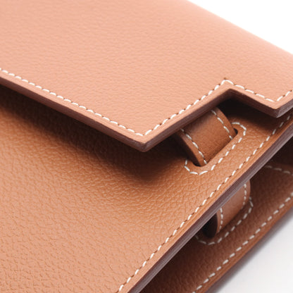 ケリートゥーゴー ゴールド ショルダーウォレット エバーカラー ブラウン シルバー金具 K刻印 エルメス バッグ HERMES