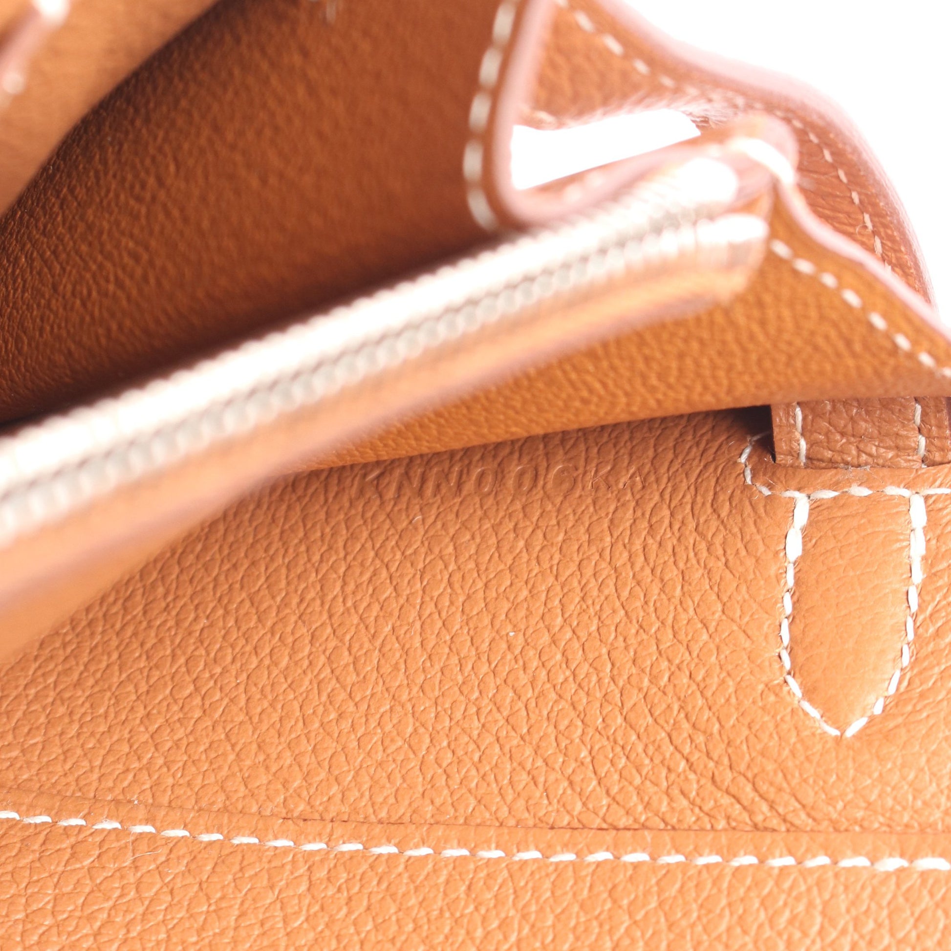 ケリートゥーゴー ゴールド ショルダーウォレット エバーカラー ブラウン シルバー金具 K刻印 エルメス バッグ HERMES