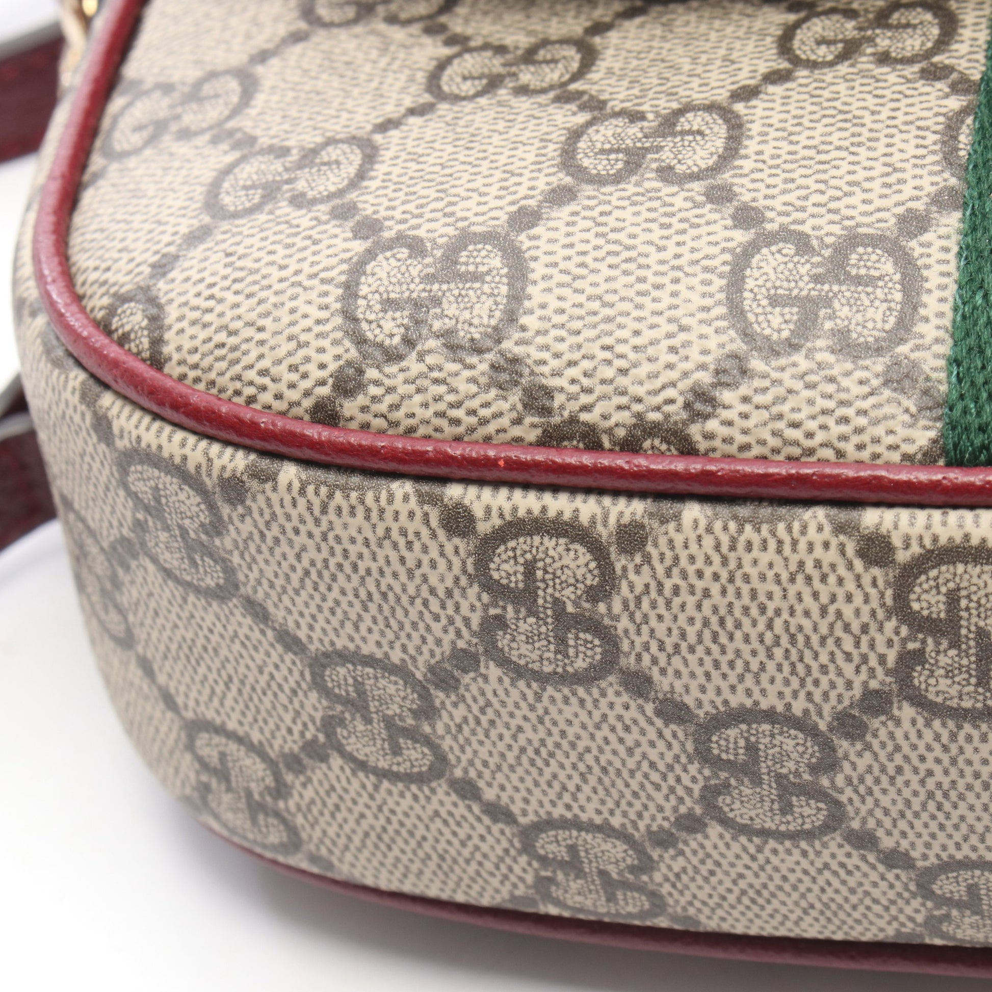 オフィディア スモール トップハンドルバッグ 2WAY ハンドバッグ PVC レザー ベージュ ブラウン ボルドー グッチ バッグ GUCCI