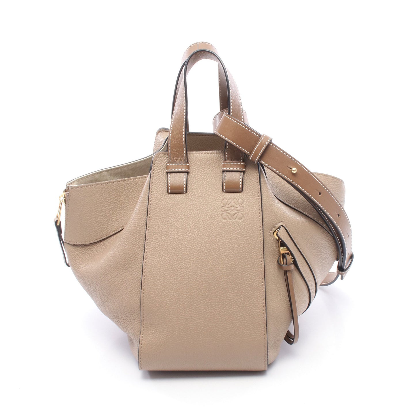 HAMMOCK SMALL ハンモック スモール ハンドバッグ レザー グレーベージュ ロエベ バッグ LOEWE