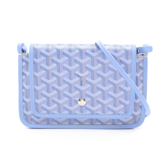 プリュメ ポーチウォレット ショルダーバッグ コーティングキャンバス レザー ライトブルー マルチカラー ゴヤール バッグ GOYARD