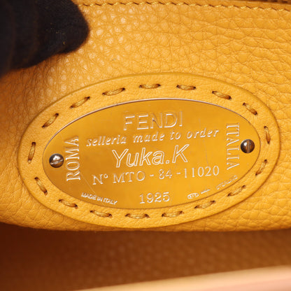 ピーカブー レギュラー 2WAY ハンドバッグ レザー ブラウン フェンディ バッグ FENDI