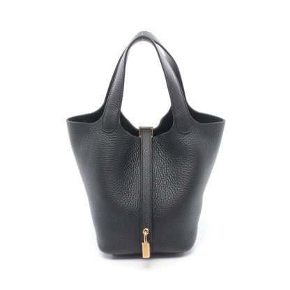 ピコタンロックPM ハンドバッグ トリヨンクレマンス ブラック ゴールド金具 K刻印 エルメス バッグ HERMES