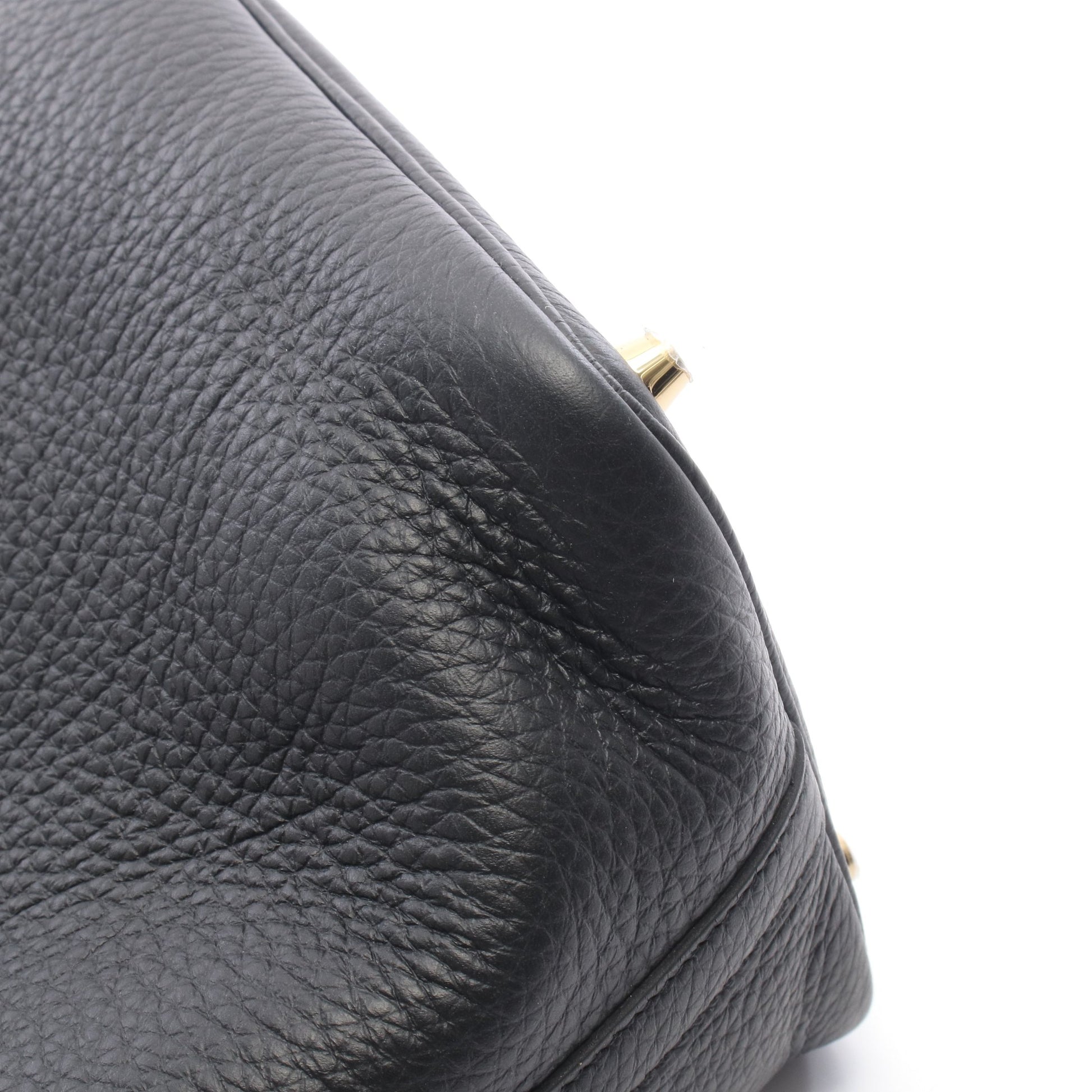 ピコタンロックPM ハンドバッグ トリヨンクレマンス ブラック ゴールド金具 K刻印 エルメス バッグ HERMES