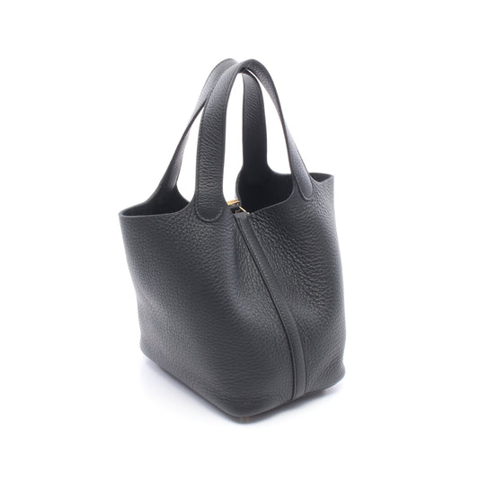 ピコタンロックPM ハンドバッグ トリヨンクレマンス ブラック ゴールド金具 K刻印 エルメス バッグ HERMES