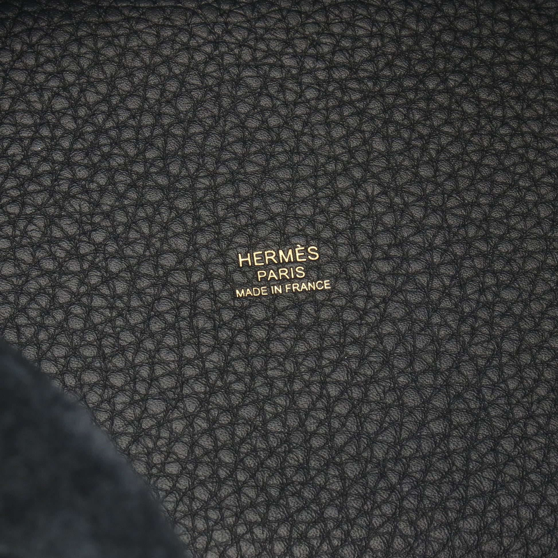 ピコタンロックPM ハンドバッグ トリヨンクレマンス ブラック ゴールド金具 K刻印 エルメス バッグ HERMES