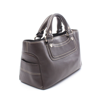 ブギーバッグ ハンドバッグ レザー ダークブラウン セリーヌ バッグ CELINE
