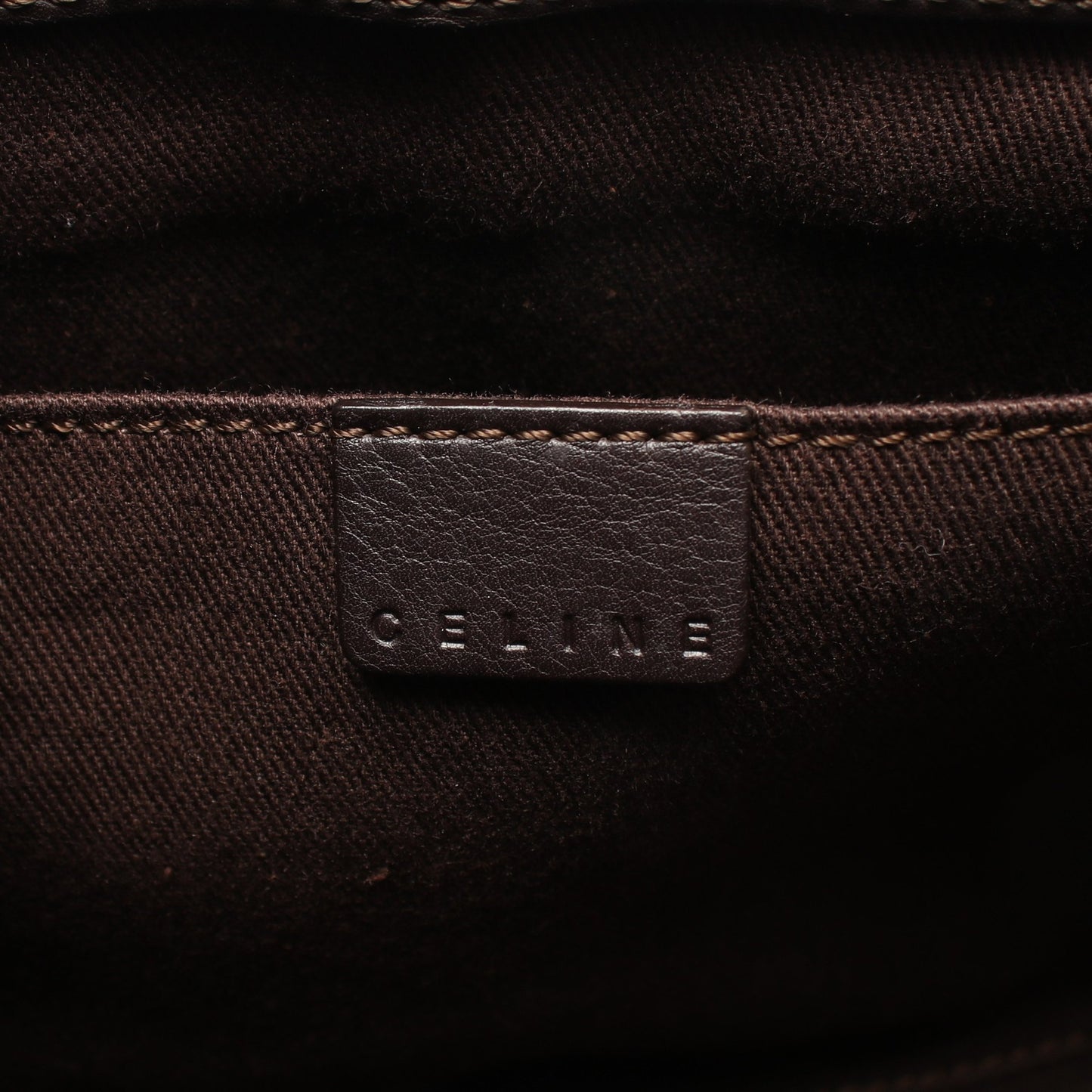 ブギーバッグ ハンドバッグ レザー ダークブラウン セリーヌ バッグ CELINE
