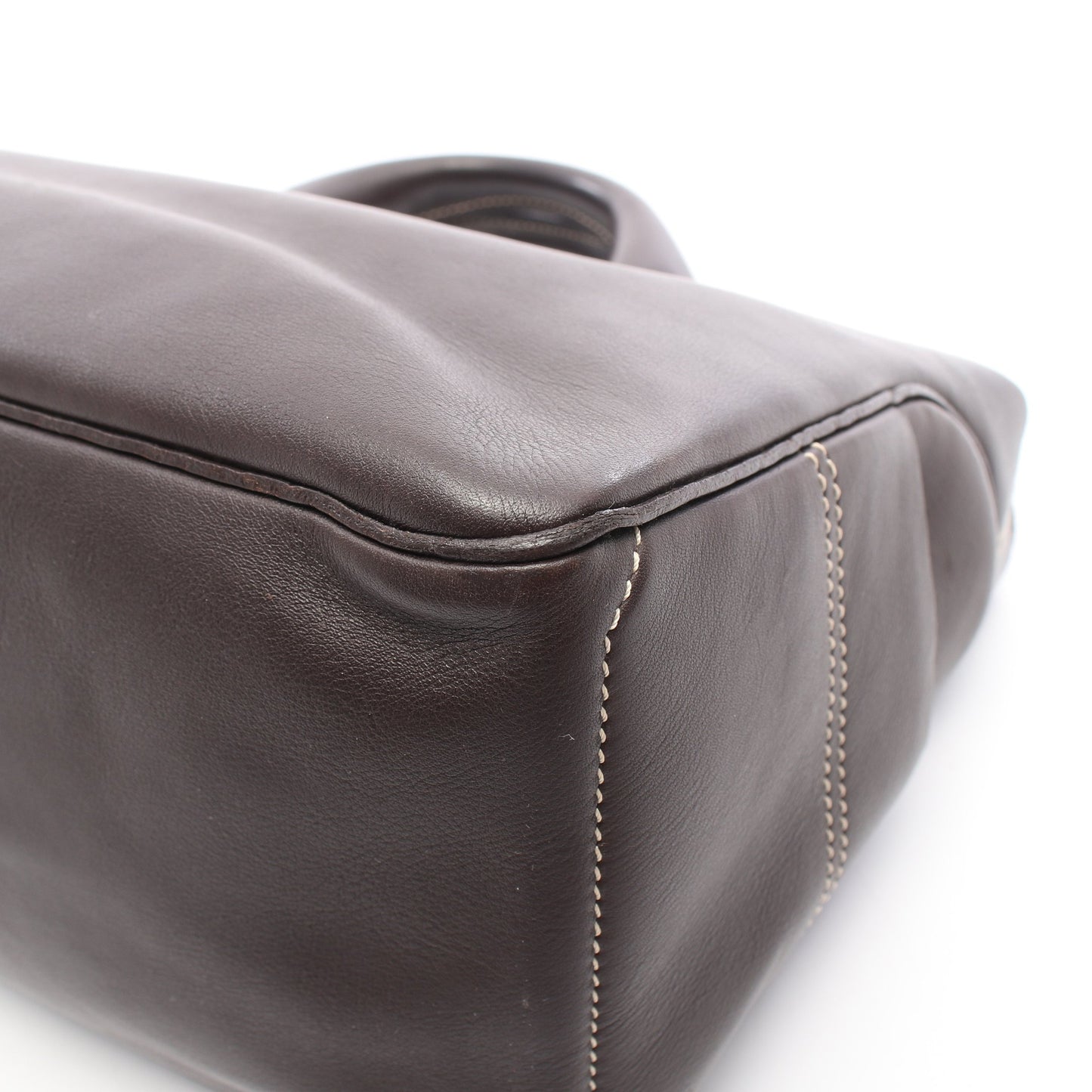 ブギーバッグ ハンドバッグ レザー ダークブラウン セリーヌ バッグ CELINE