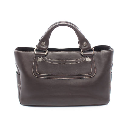 ブギーバッグ ハンドバッグ レザー ダークブラウン セリーヌ バッグ CELINE