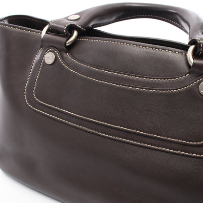 ブギーバッグ ハンドバッグ レザー ダークブラウン セリーヌ バッグ CELINE