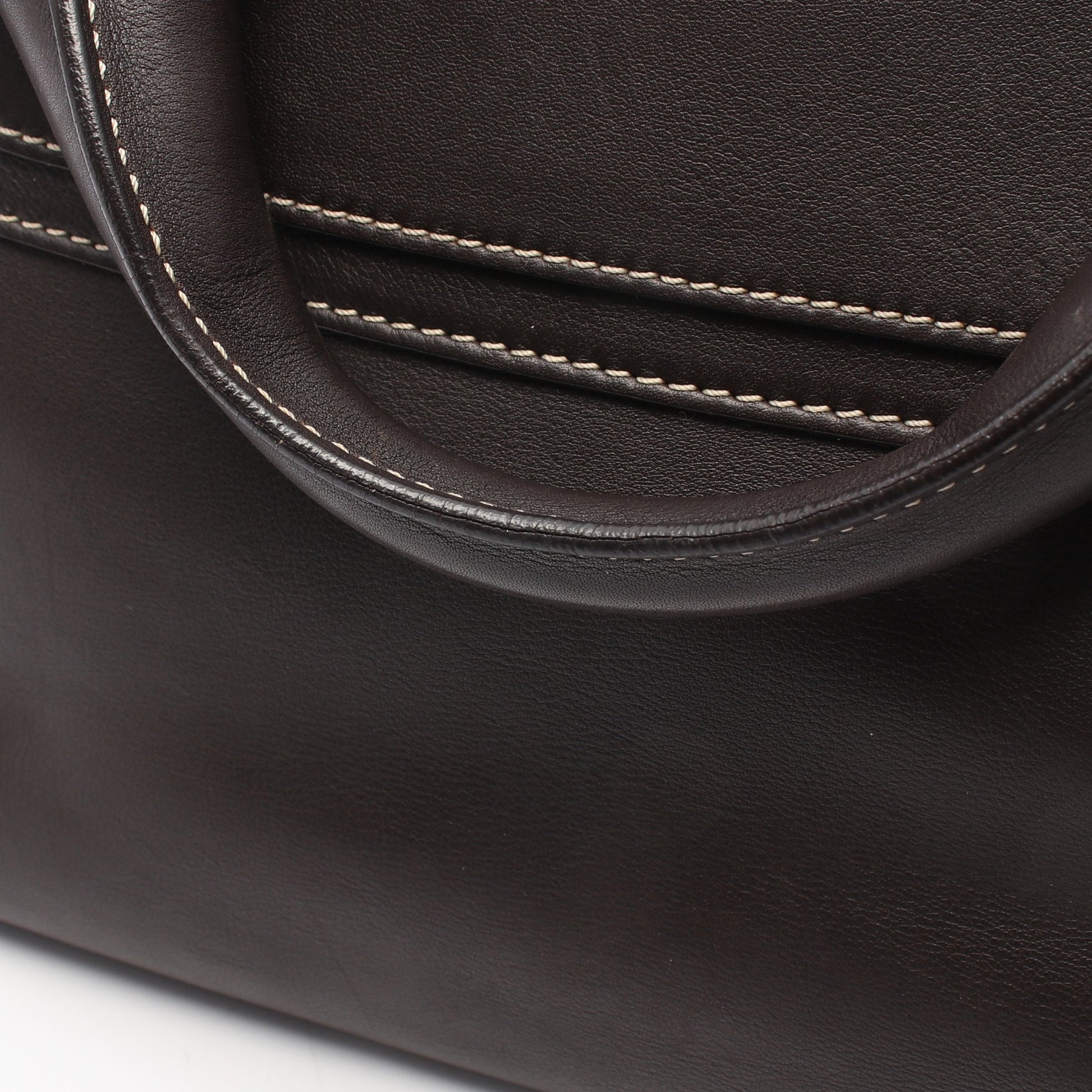 ブギーバッグ ハンドバッグ レザー ダークブラウン セリーヌ バッグ CELINE