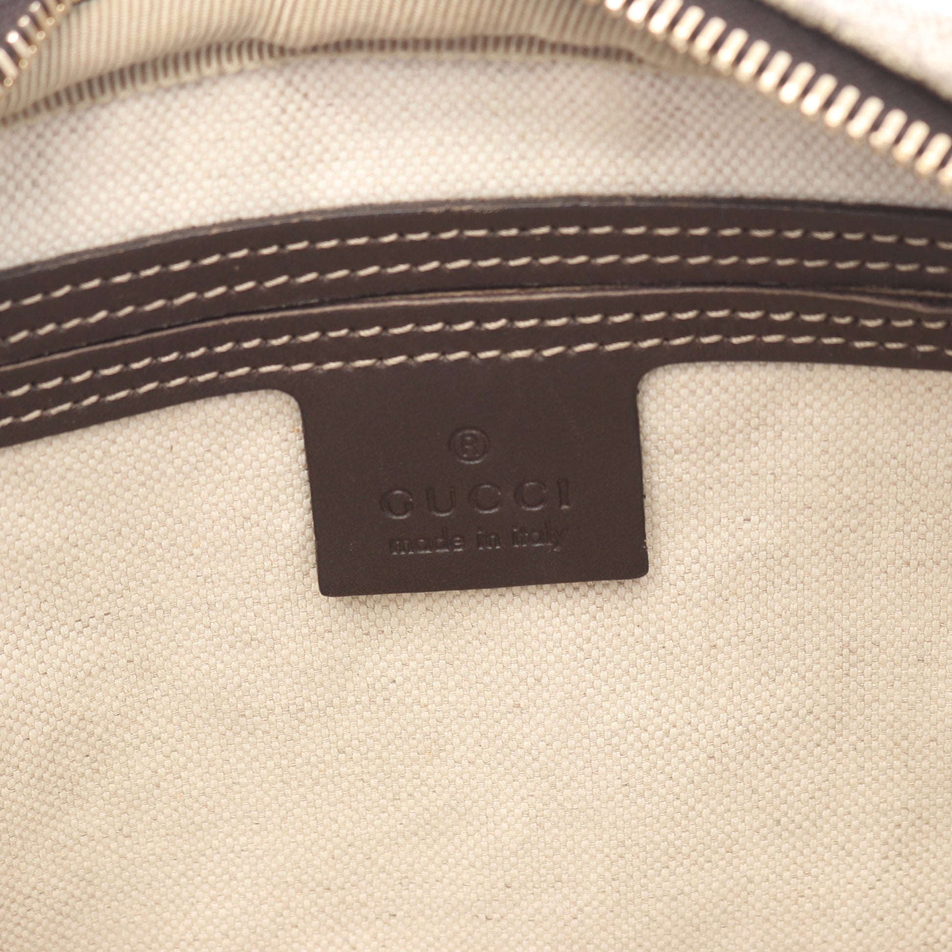 GGスプリーム ショルダーバッグ PVC レザー ベージュ ダークブラウン グッチ バッグ GUCCI