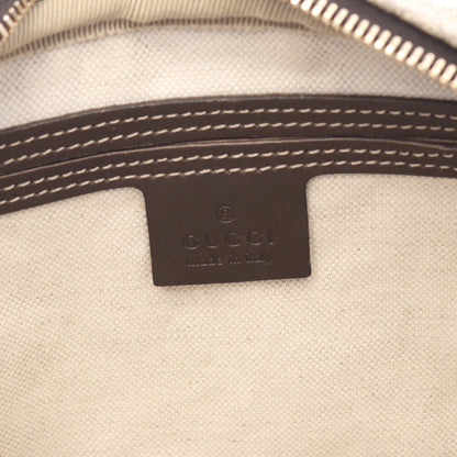 GGスプリーム ショルダーバッグ PVC レザー ベージュ ダークブラウン グッチ バッグ GUCCI