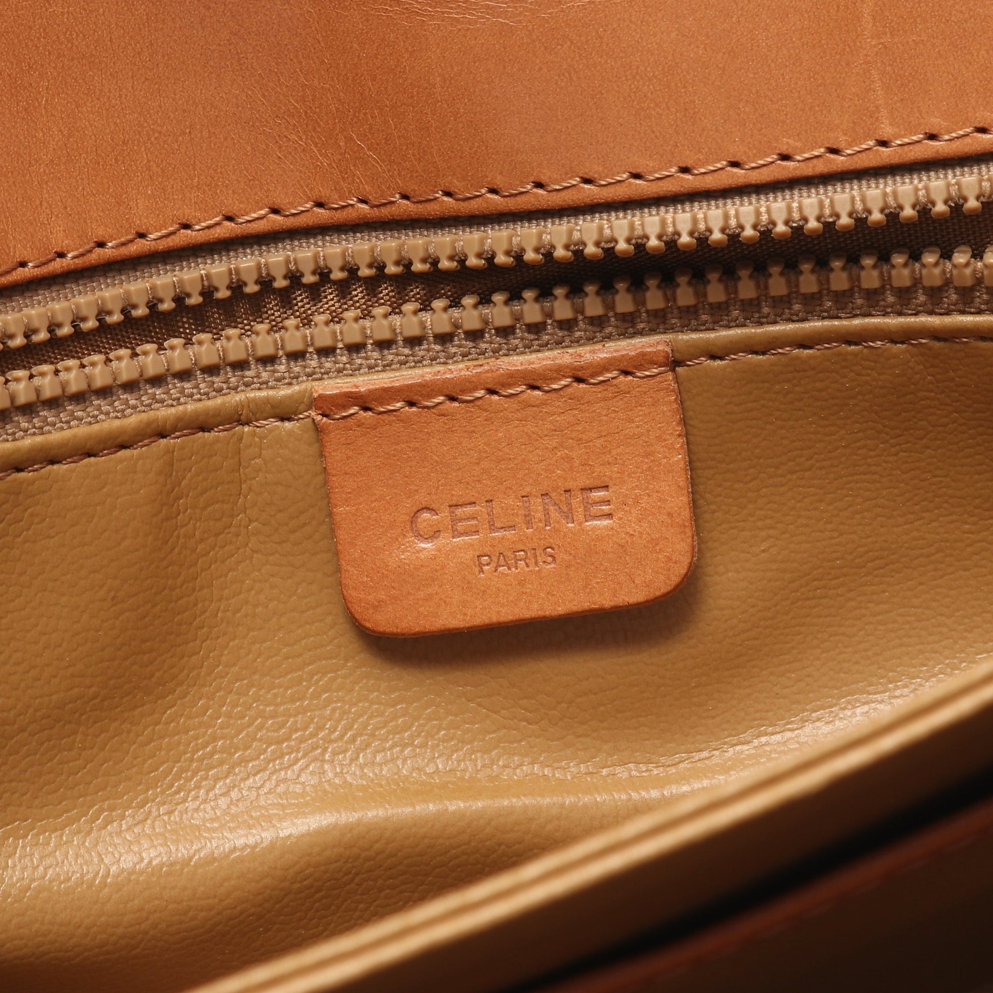 マカダム ショルダーバッグ PVC レザー ブラウン ダークブラウン セリーヌ バッグ CELINE