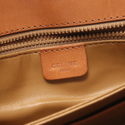 マカダム ショルダーバッグ PVC レザー ブラウン ダークブラウン セリーヌ バッグ CELINE