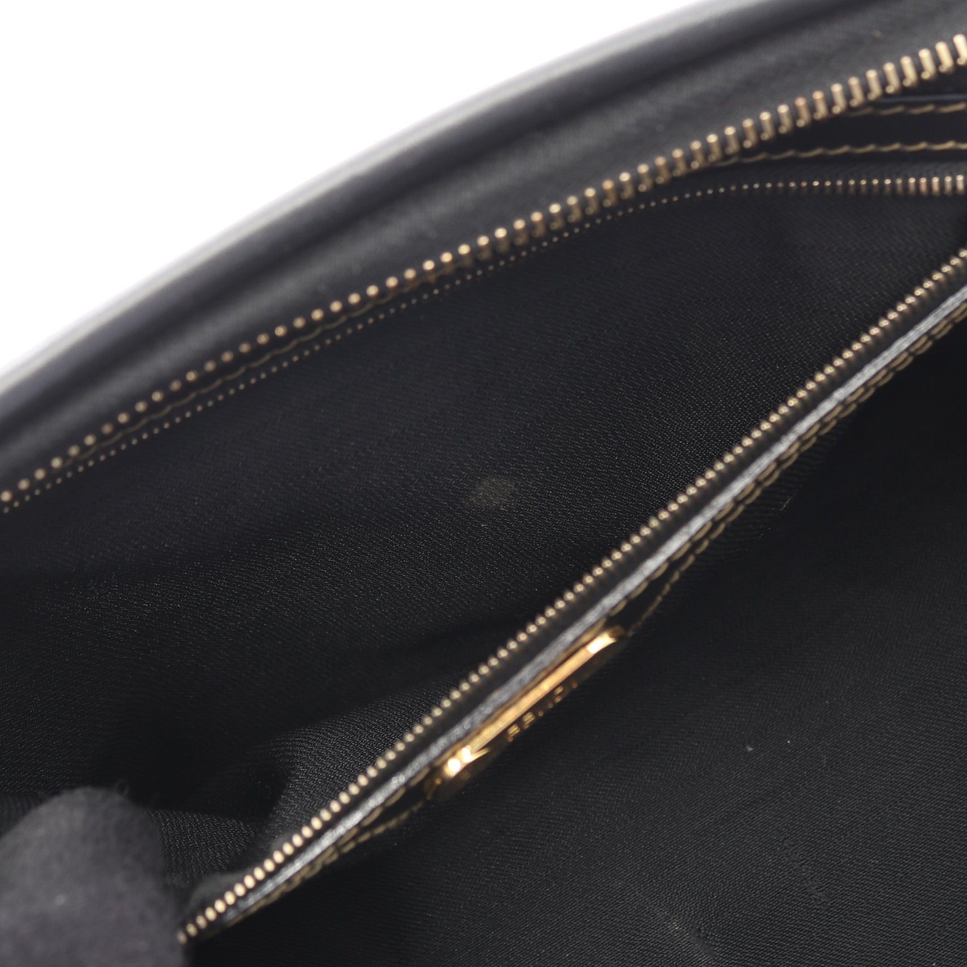 ペカン ミニボストンバッグ PVC レザー ダークブラウン ブラック フェンディ バッグ FENDI