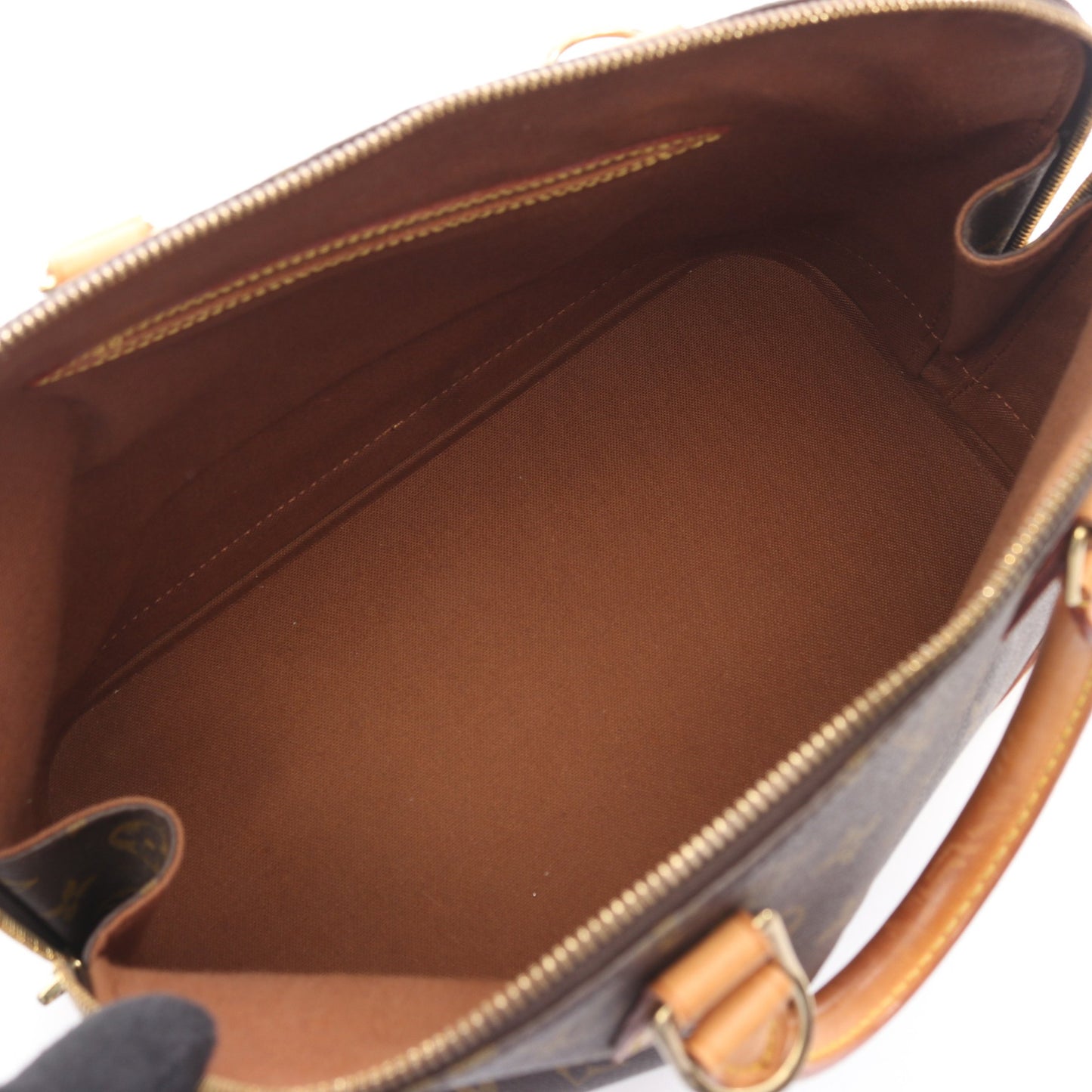 アルマPM モノグラム ハンドバッグ PVC レザー ブラウン ルイヴィトン バッグ LOUIS VUITTON