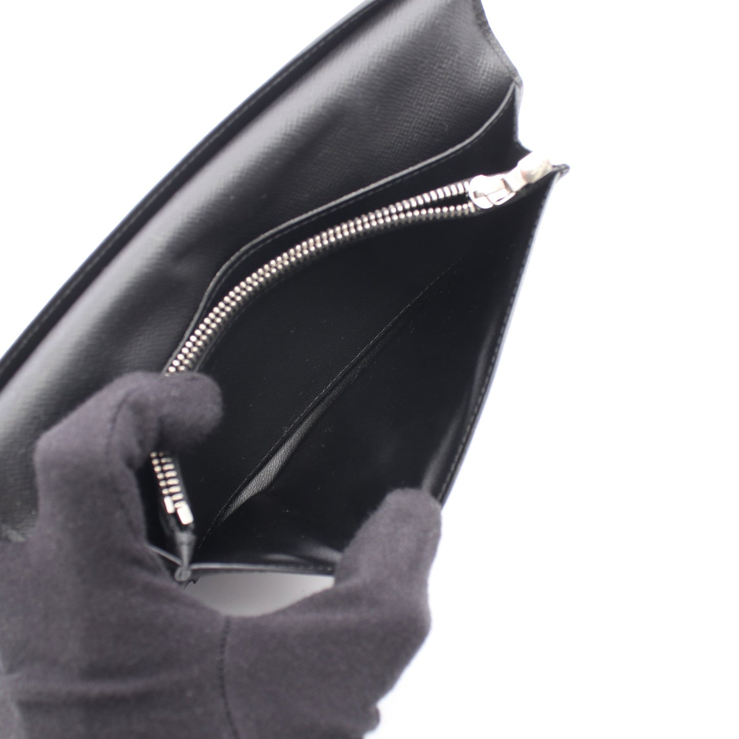 ポルトフォイユ ブラザ ダミエグラフィット 二つ折り長財布 PVC レザー ブラック ルイヴィトン