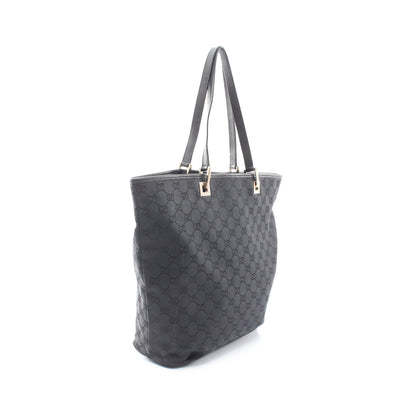 GGキャンバス ハンドバッグ トートバッグ キャンバス レザー ブラック グッチ バッグ GUCCI