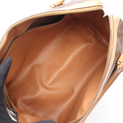 マカダム ミニボストンバッグ PVC レザー ブラウン ダークブラウン セリーヌ バッグ CELINE