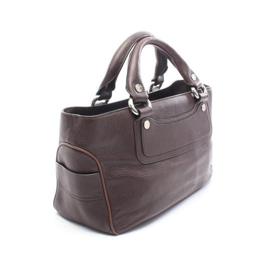 ブギーバッグ ハンドバッグ レザー ダークブラウン セリーヌ バッグ CELINE