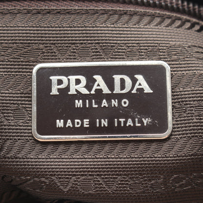 ベルクロストラップ ショルダーバッグ レザー ベージュ プラダ バッグ PRADA