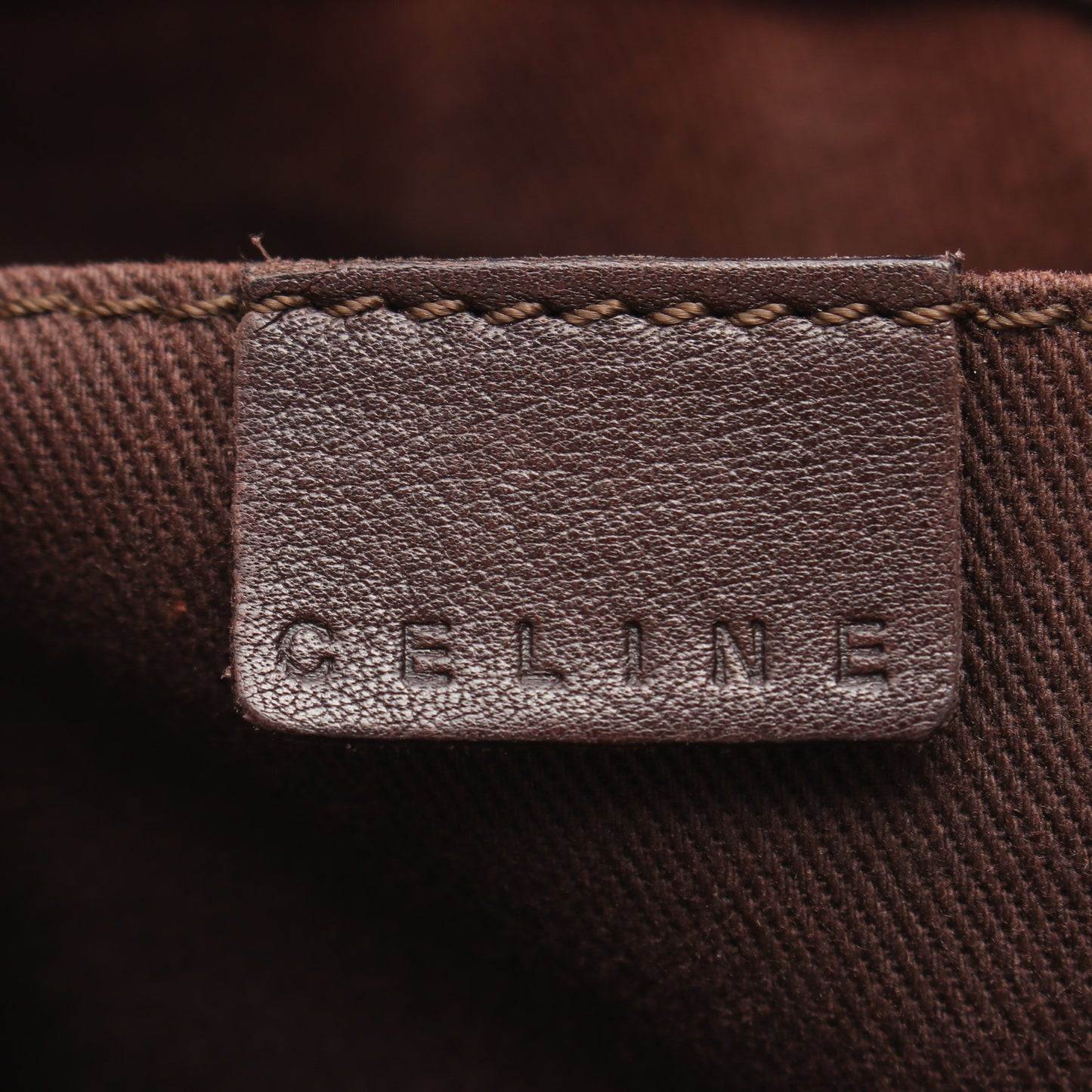 ブギーバッグ ハンドバッグ レザー ダークブラウン セリーヌ バッグ CELINE