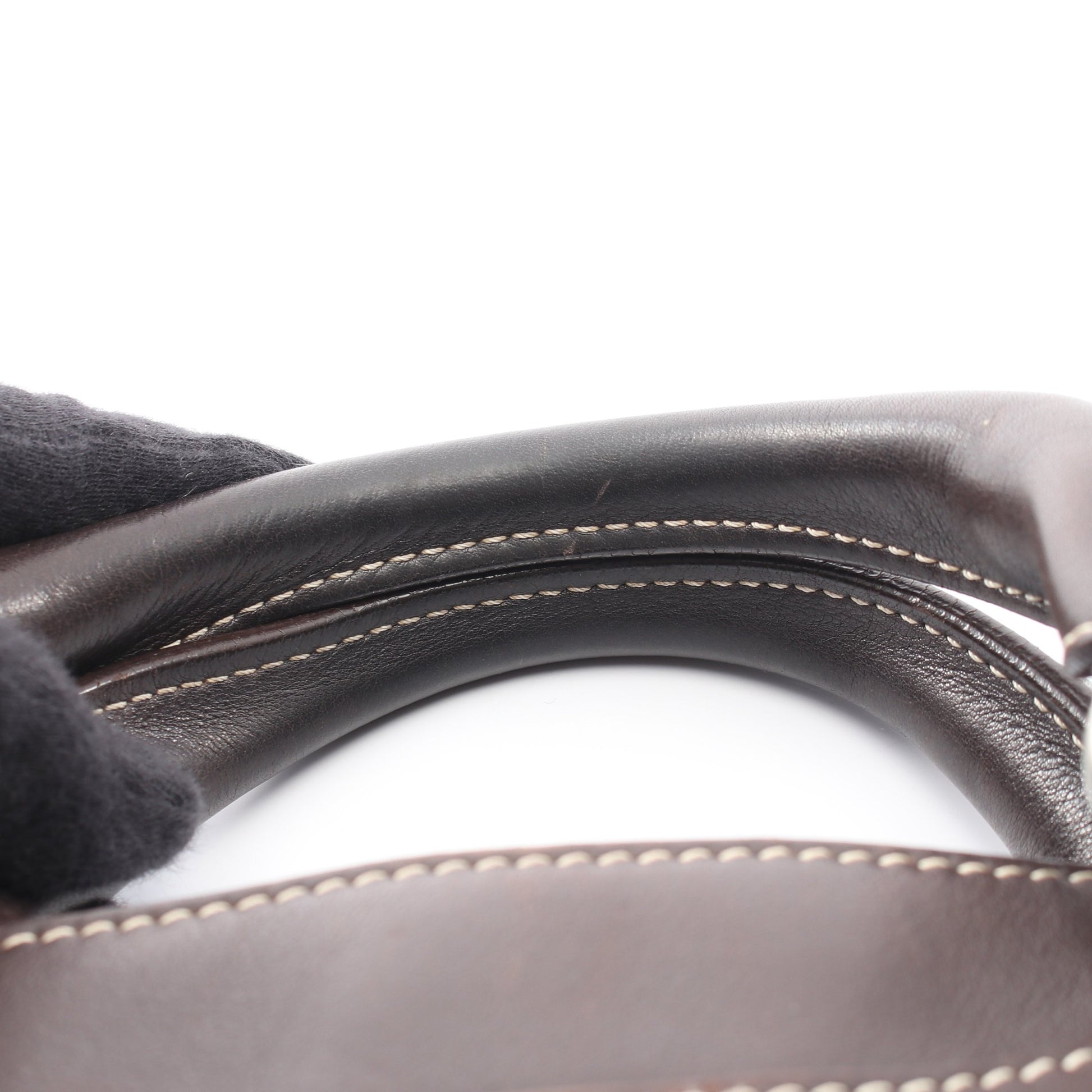 ブギーバッグ ハンドバッグ レザー ダークブラウン セリーヌ バッグ CELINE