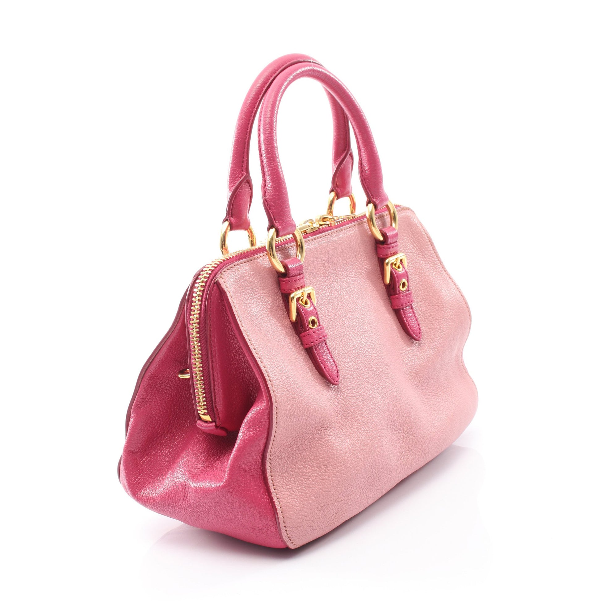MADRAS マドラス 2WAY ハンドバッグ レザー ピンク ミュウミュウ バッグ miu miu
