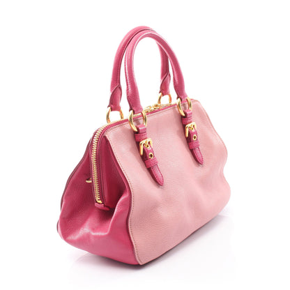 MADRAS マドラス 2WAY ハンドバッグ レザー ピンク ミュウミュウ バッグ miu miu