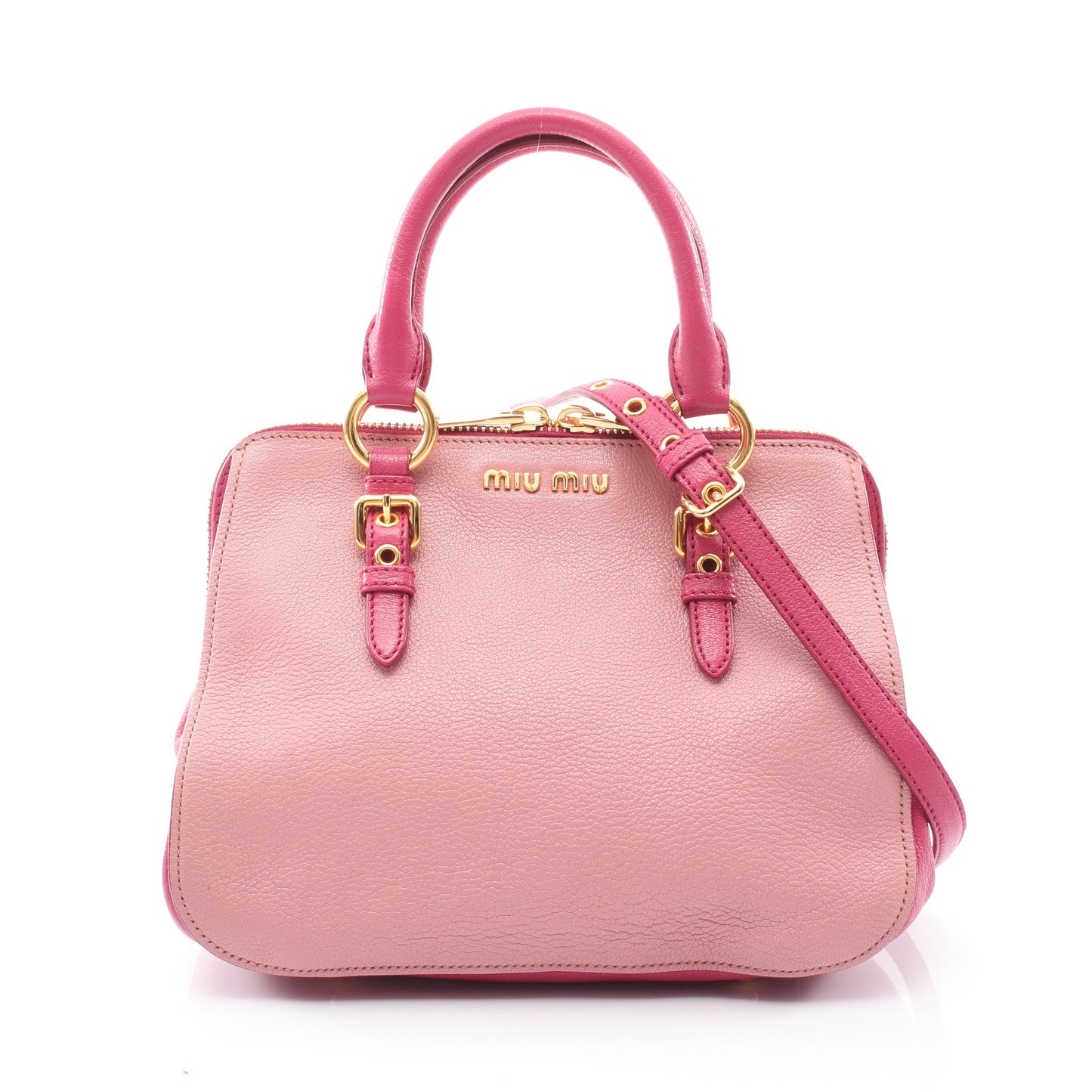MADRAS マドラス 2WAY ハンドバッグ レザー ピンク ミュウミュウ バッグ miu miu