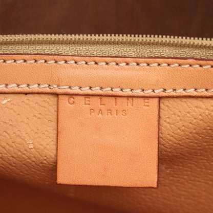 マカダム ハンドバッグ コーティングキャンバス ダークブラウン ブラウン セリーヌ バッグ CELINE