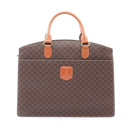 マカダム ハンドバッグ コーティングキャンバス ダークブラウン ブラウン セリーヌ バッグ CELINE