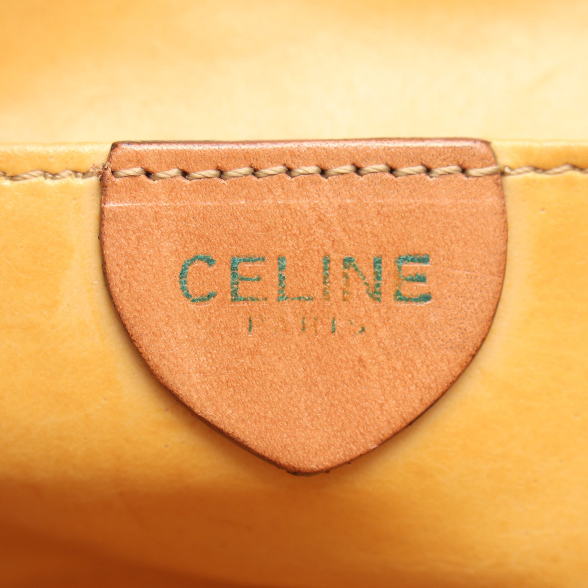 マカダム ショルダーバッグ PVC レザー ダークブラウン ブラウン セリーヌ バッグ CELINE