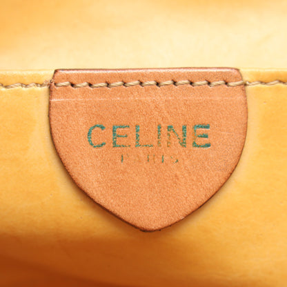マカダム ショルダーバッグ PVC レザー ダークブラウン ブラウン セリーヌ バッグ CELINE