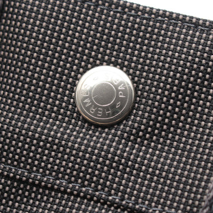 エールラインPM ハンドバッグ トートバッグ ナイロンキャンバス ダークグレー シルバー金具 エルメス バッグ HERMES