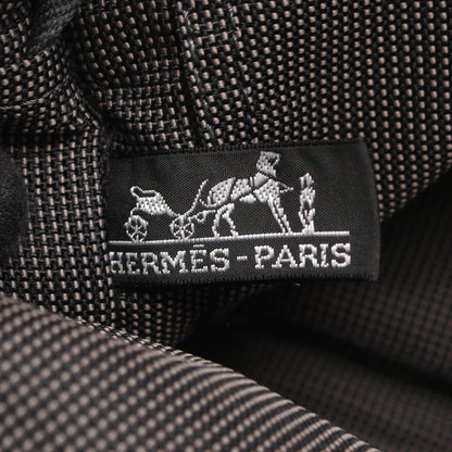 エールラインPM ハンドバッグ トートバッグ ナイロンキャンバス ダークグレー シルバー金具 エルメス バッグ HERMES