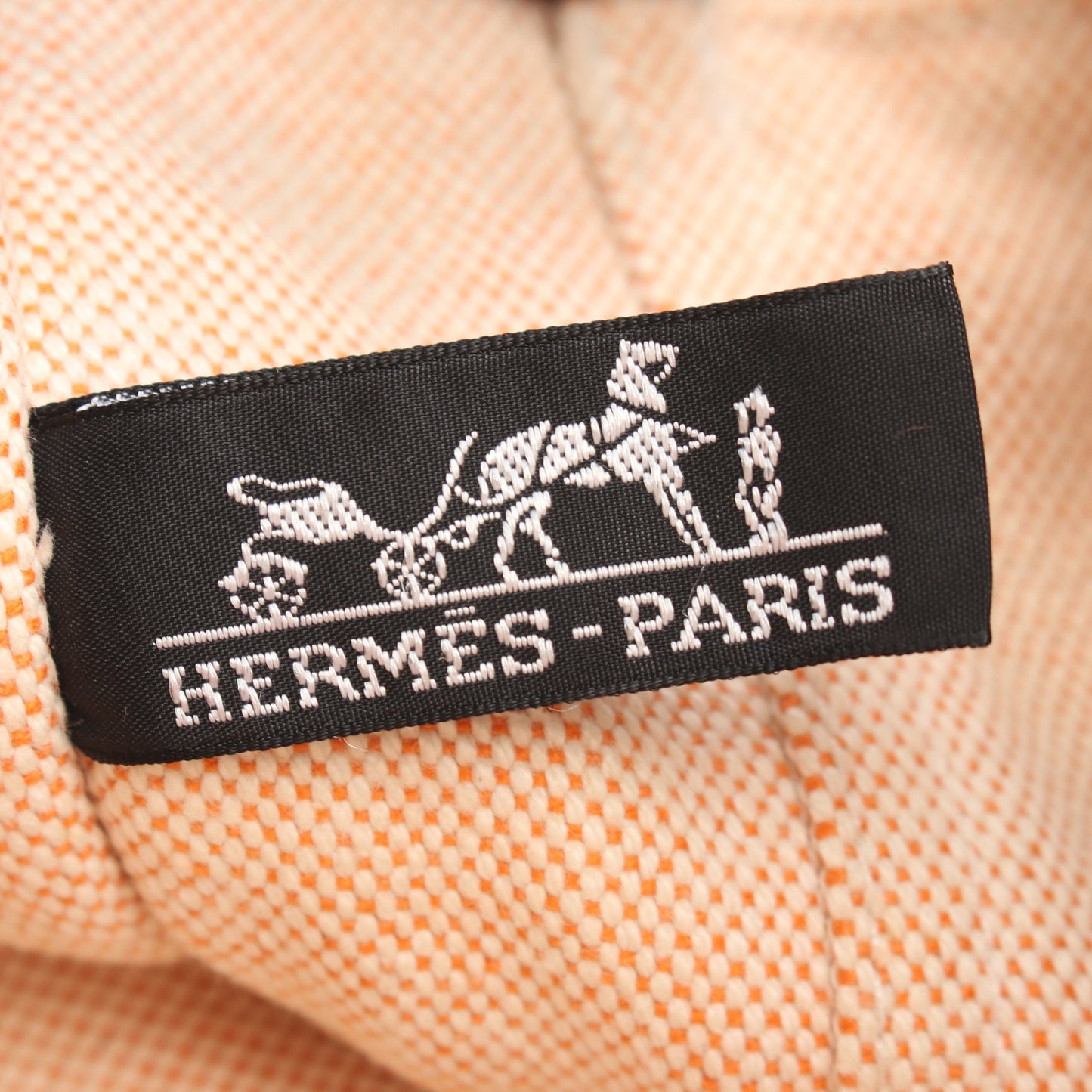 ニューフールトゥMM ハンドバッグ トートバッグ キャンバス ライトオレンジ ライトブラウン シルバー金具 エルメス バッグ HERMES