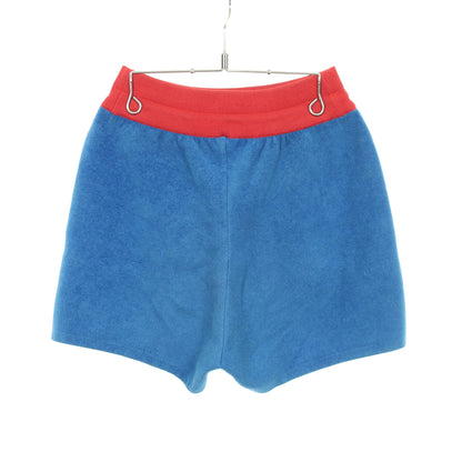 ロゴ パンツ ウール コットン シルク ブルー レッド ルイヴィトン