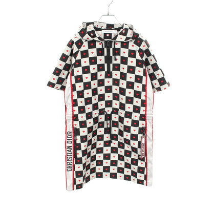 DIOR AMOUR D-CHESS HEART ハート 半袖 ワンピース ホワイト ブラック レッド クリスチャンディオール