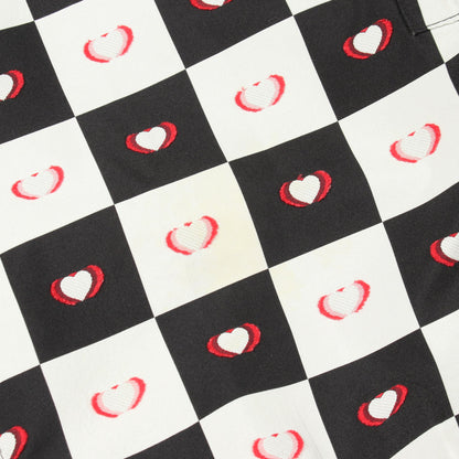 DIOR AMOUR D-CHESS HEART ハート 半袖 ワンピース ホワイト ブラック レッド クリスチャンディオール